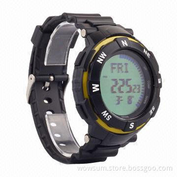 Multifunction watch, digital compass function passed RoHS and CE certification